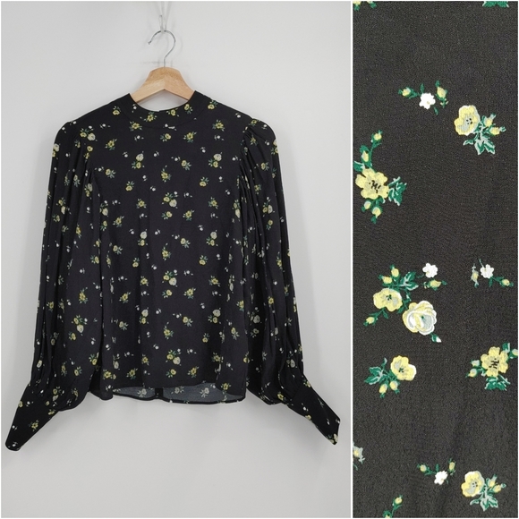 H&M | balloon sleeve blouse - Picture 1 of 6